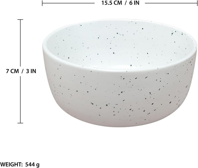 KITCHEN MASTER MINTO 6-Inch Stoneware Soup Bowl - Durable, Elegant, Microwave-Safe - Image 4